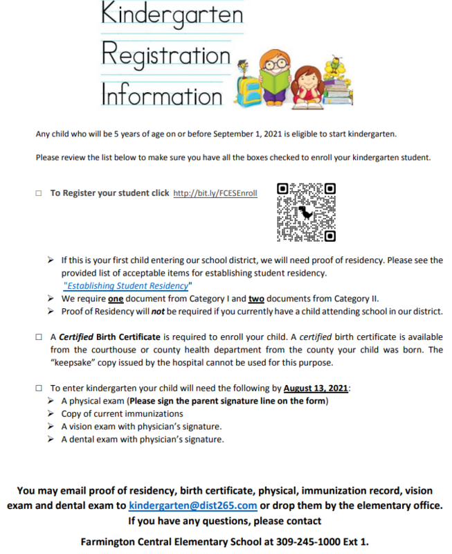 Kindergarten Registration