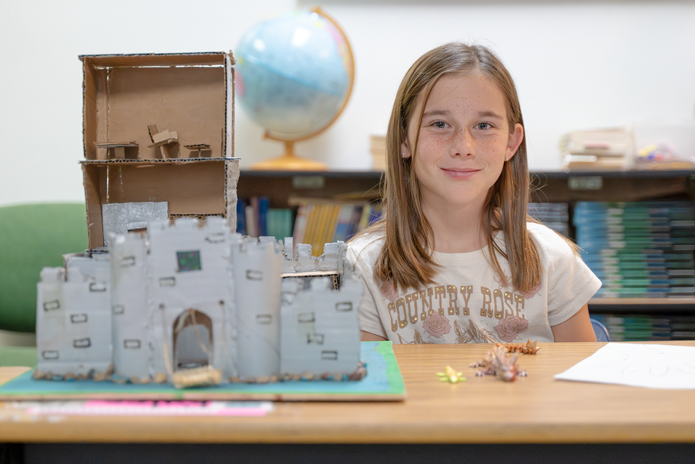 Fourth Graders Build Castles for CKLA Unit Celebration, Knights Visit