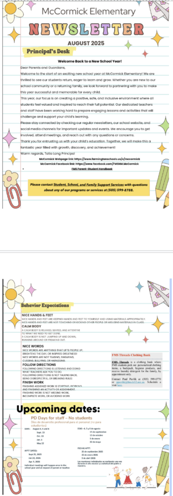 BOY McCormick Newsletter