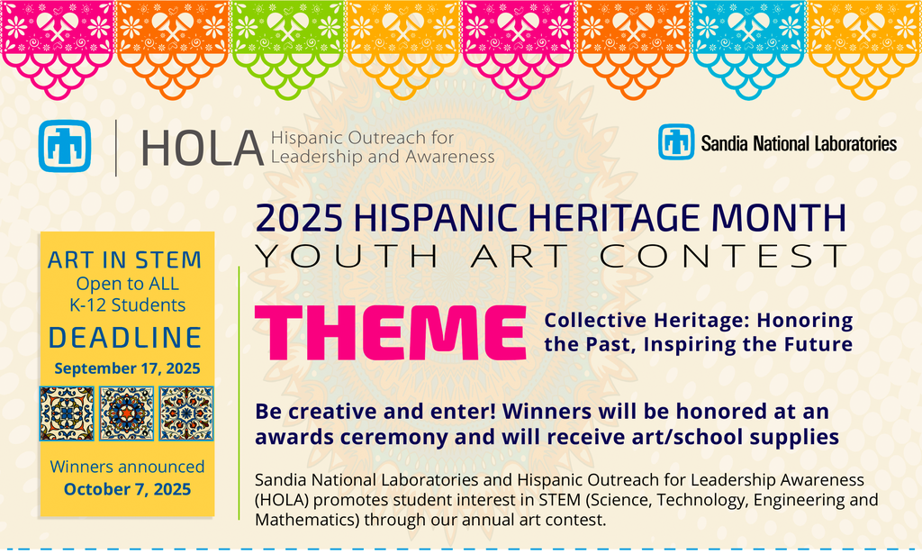 You can now enter the 2025 Hispanic Heritage Month Youth Art Contest!