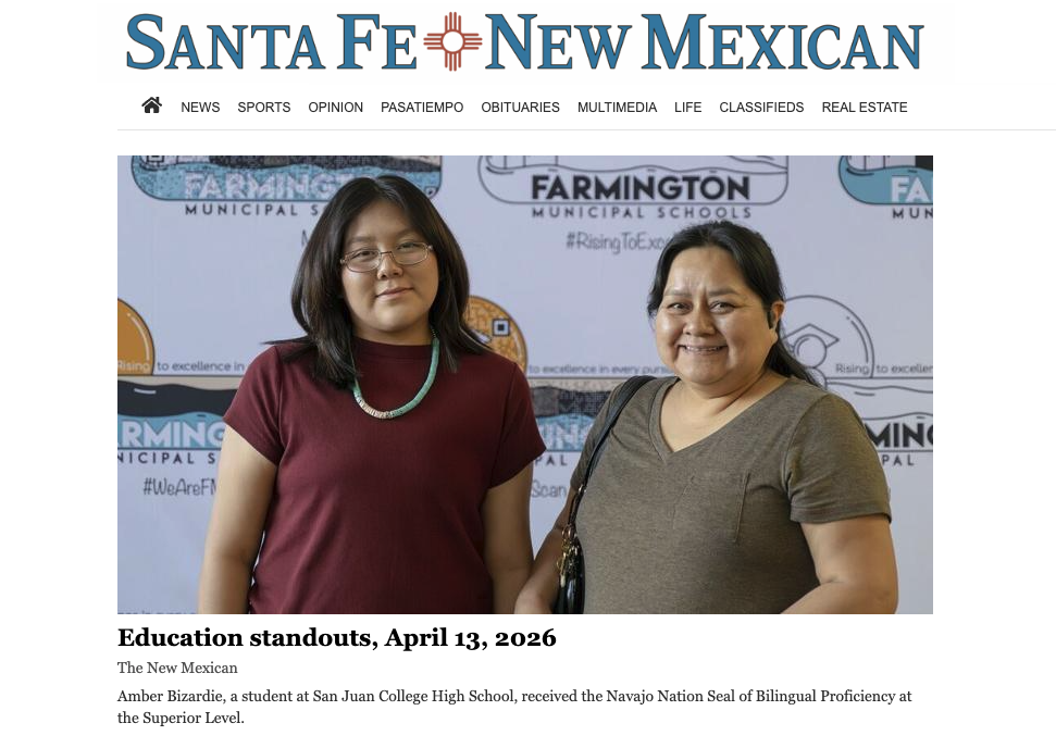 Amber Bizardie at Santa Fe New Mexican