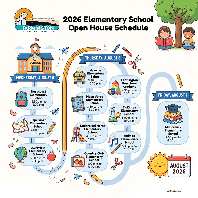 2026 School Open House Schedule