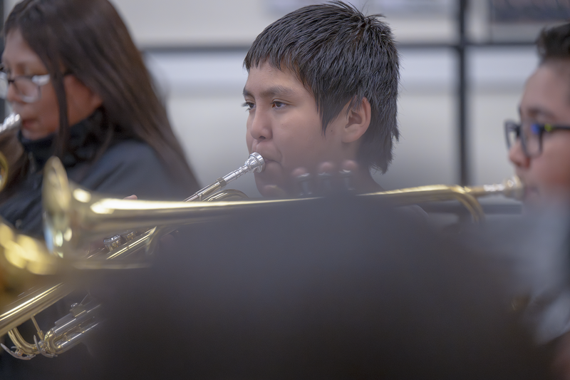 A Special Visit for Our Tibbetts Band Students!