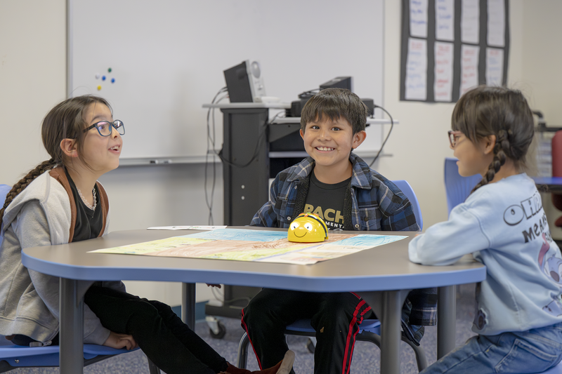 Apache First Graders Bring Ancient Civilizations to Life with Maps, Bee-Bots, and Teamwork