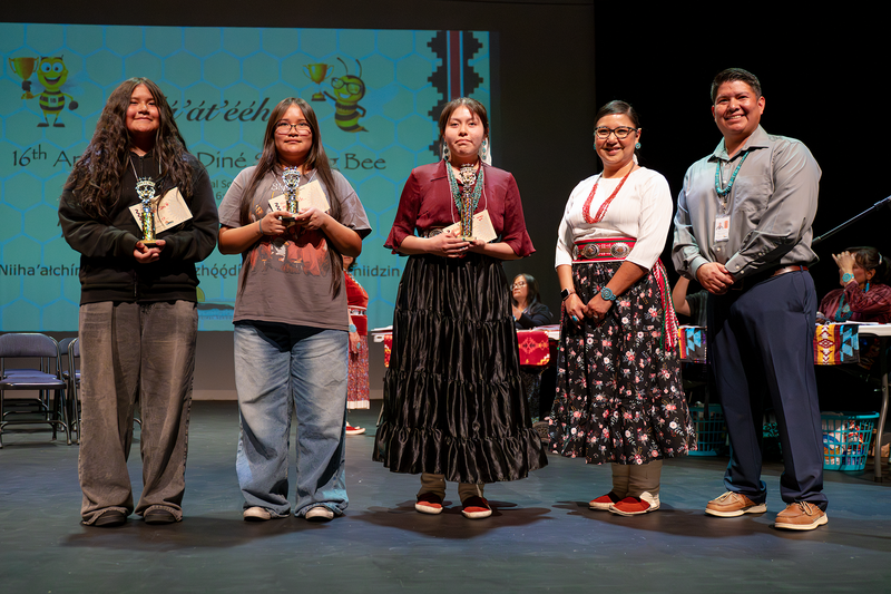 Winners of the 2026 FMS Diné Spelling Bee