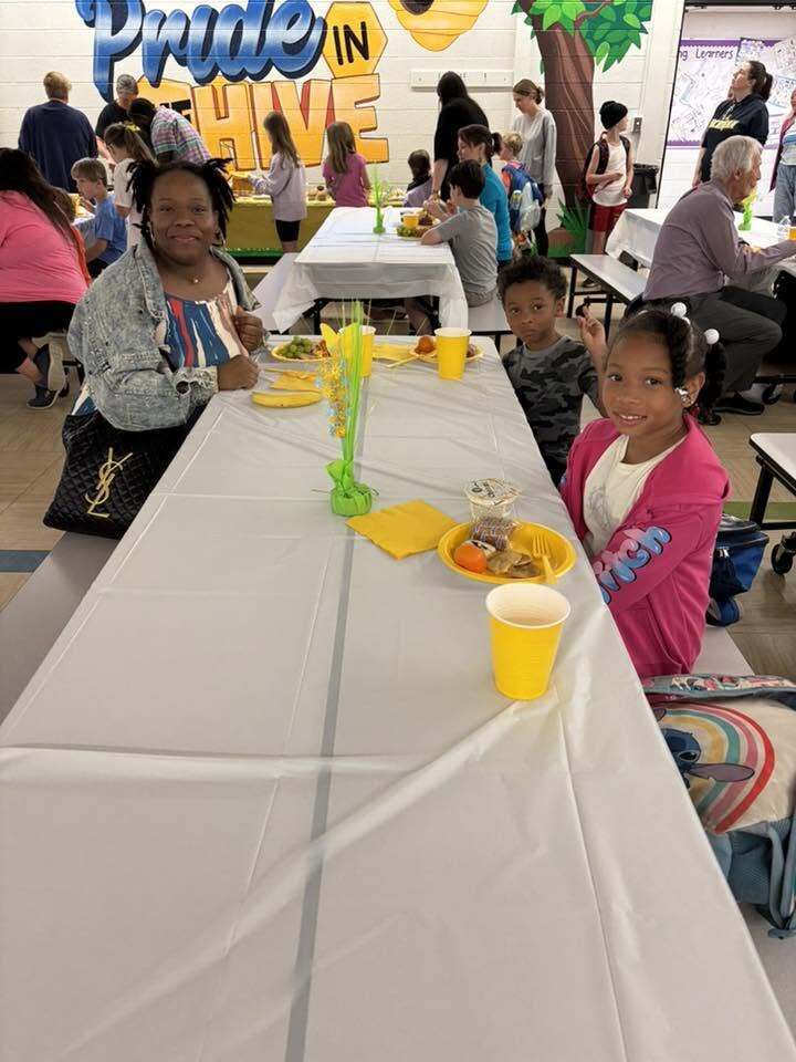 Staff and volunteers pictured at the Beechview Volunteer celebration luncheon at the end of the school year.
