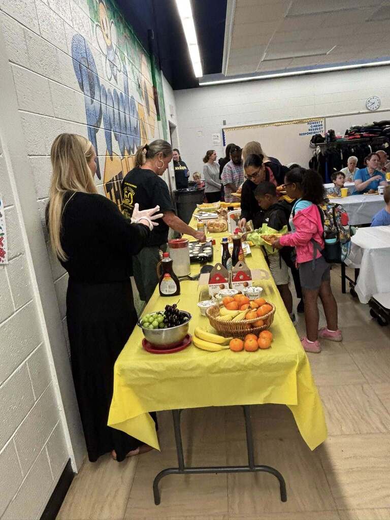 Staff and volunteers pictured at the Beechview Volunteer celebration luncheon at the end of the school year.