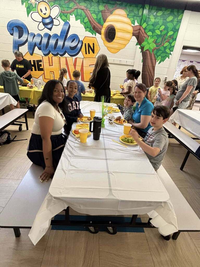 Staff and volunteers pictured at the Beechview Volunteer celebration luncheon at the end of the school year.