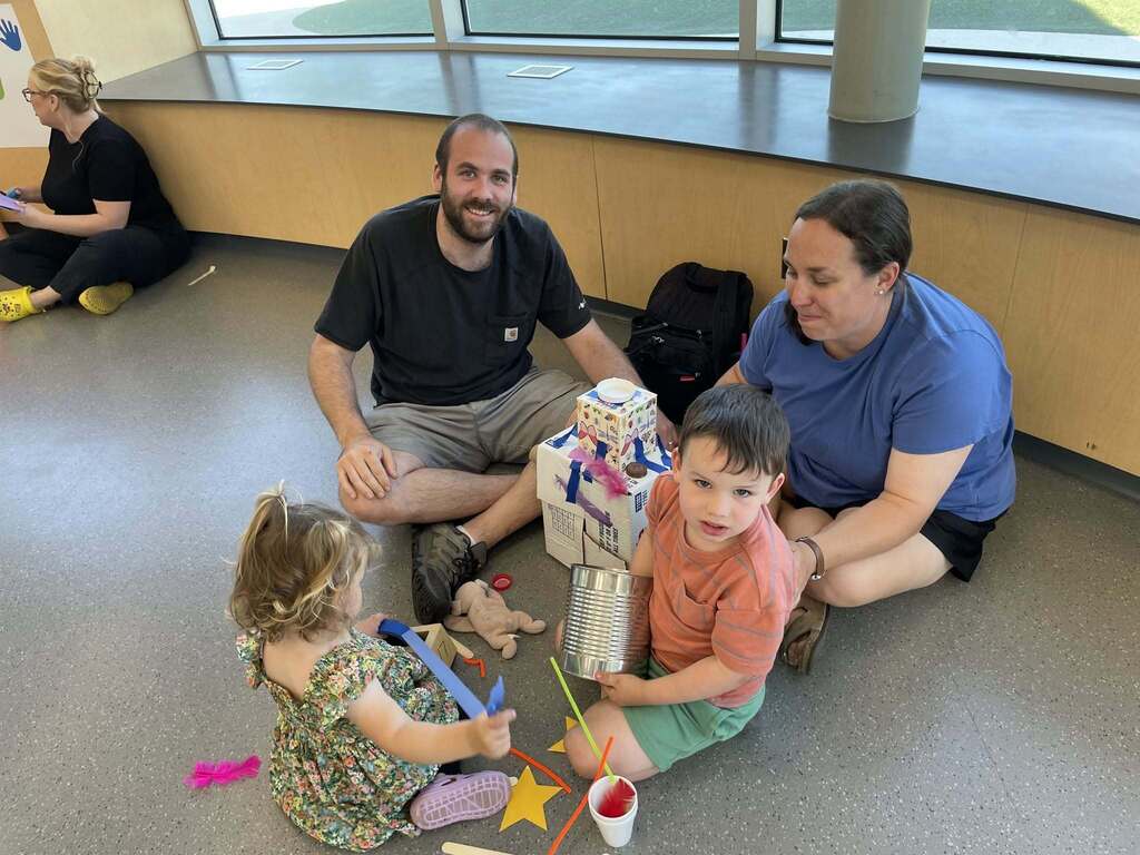 FECC Students with their family at the Science Fair.