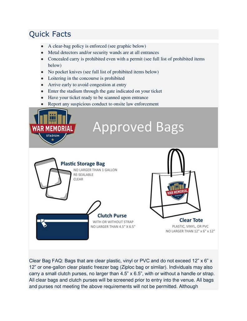 clear bag