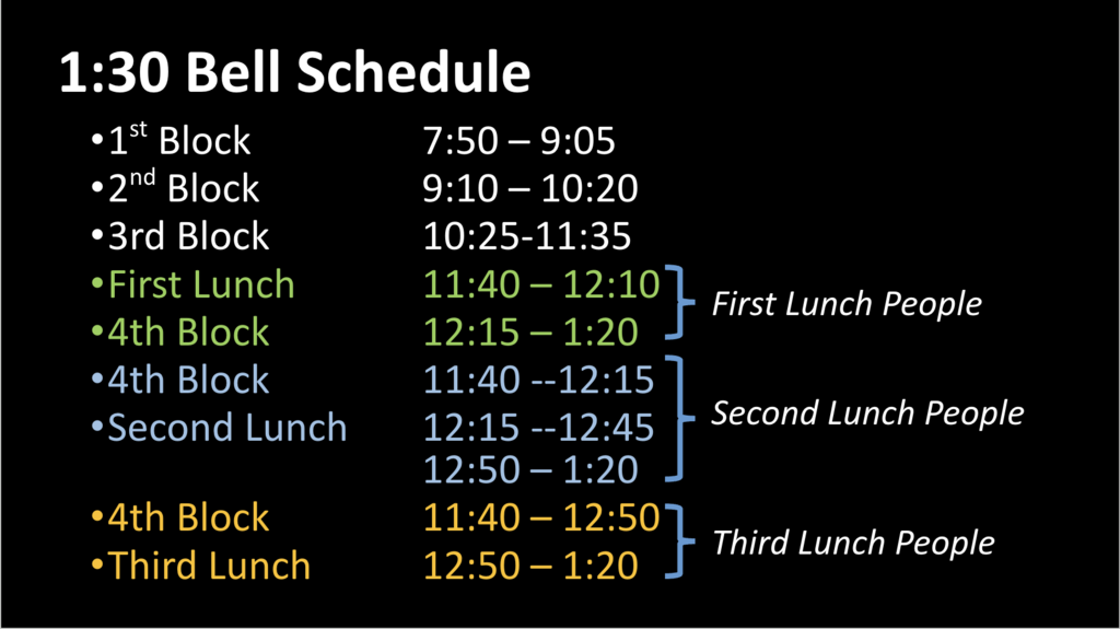 schedule