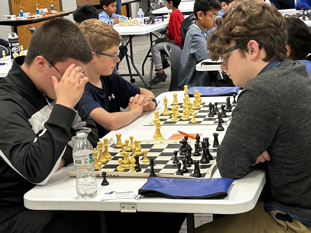 student playing chess