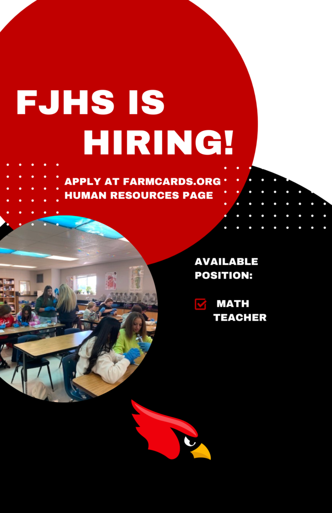 FJHS is Hiring message