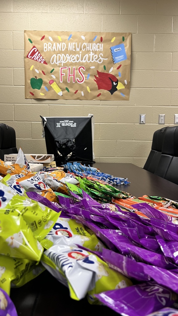 picture of snacks and sign