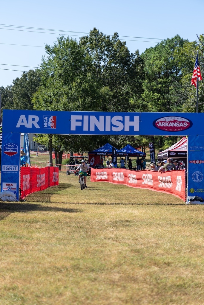 Farmington student approaches finish line on a bike