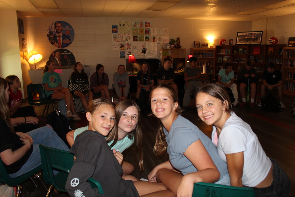 Group of girls smiling during  RTI