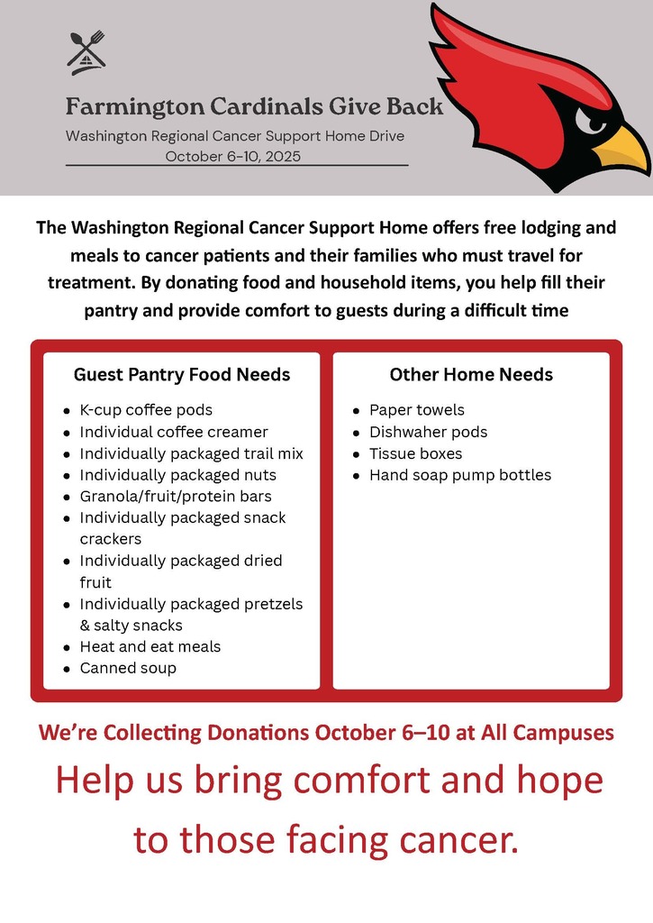 Graphic for WRMC donation drive