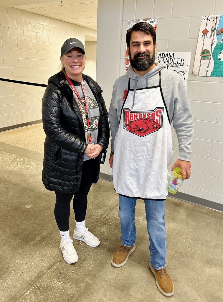 Dr. Morris and Mr. Pair dressed up