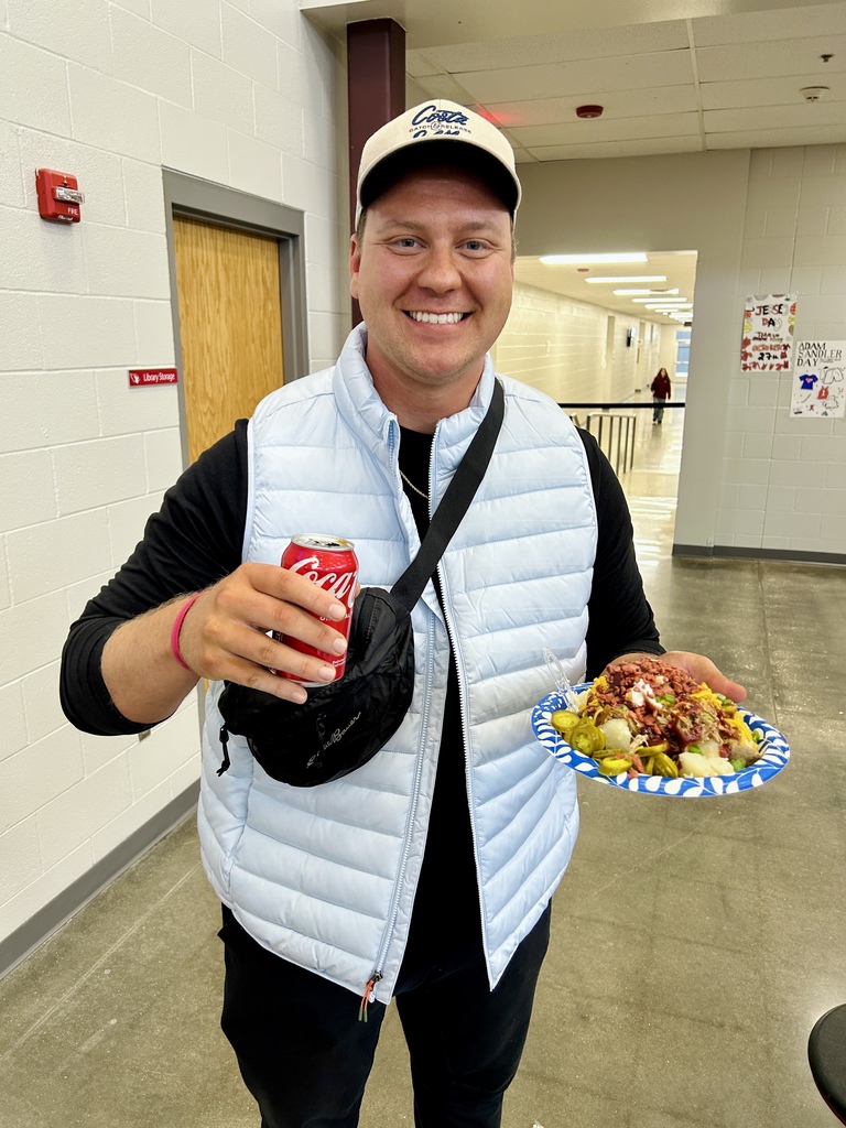 Mr. Frost dressed up as soccer mom