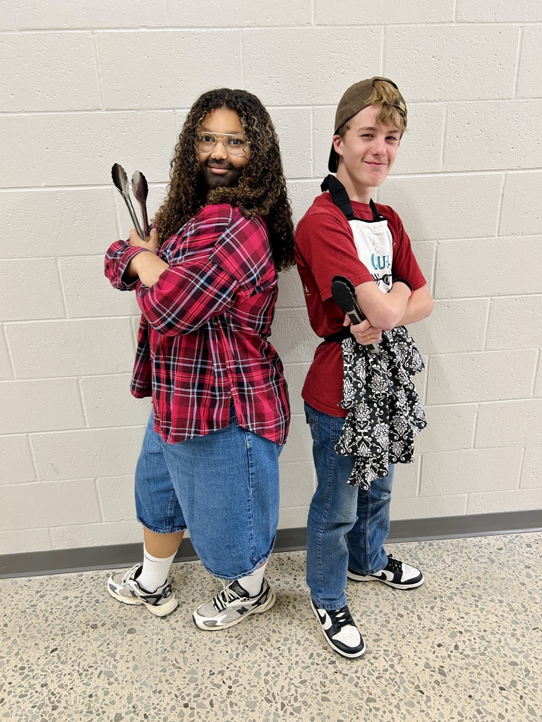 Students dressed up as soccer moms/bbq dads