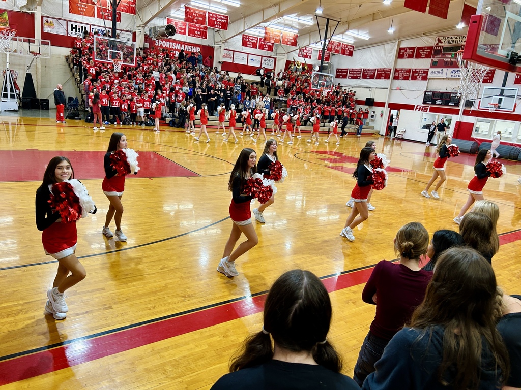 students at FJHS pep rally