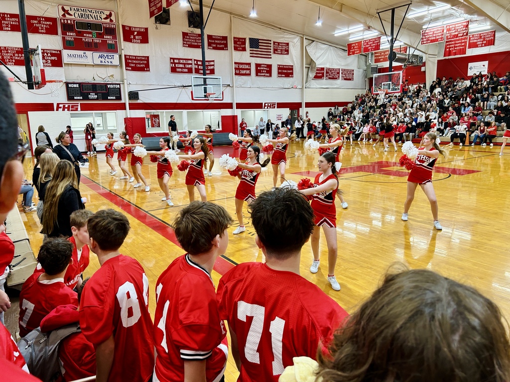 students at FJHS pep rally