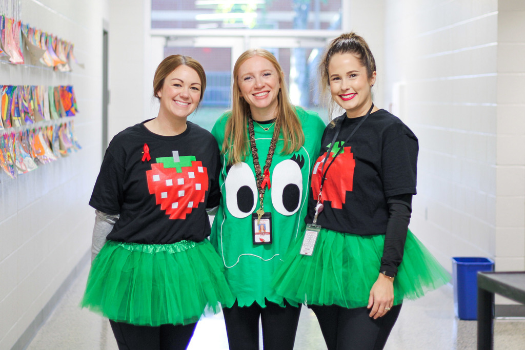 Staff dressed up for halloween