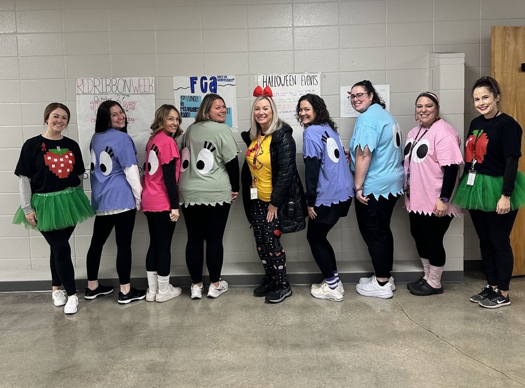 Teacher dressed up for halloween