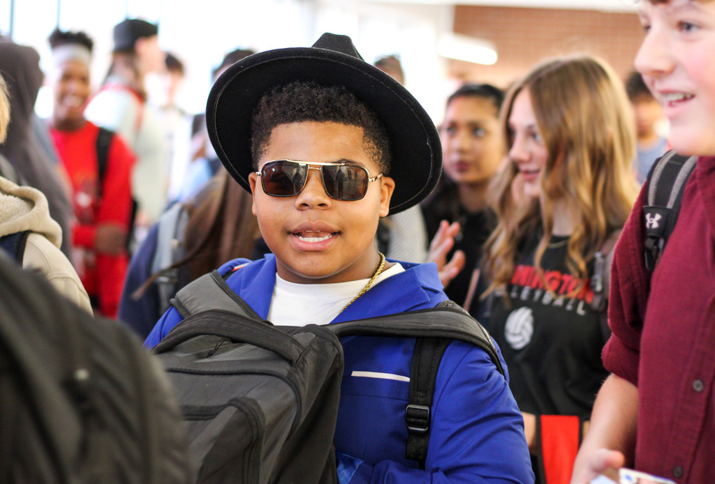 Students dressed up for halloween