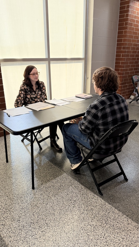 students interviewing