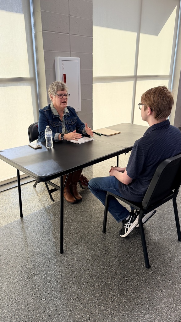 students interviewing