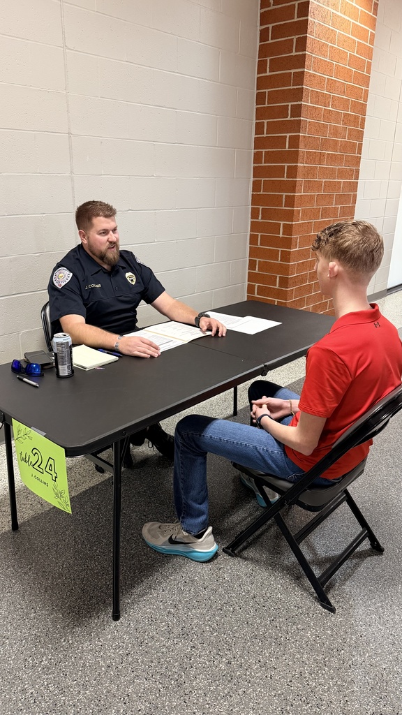 students interviewing