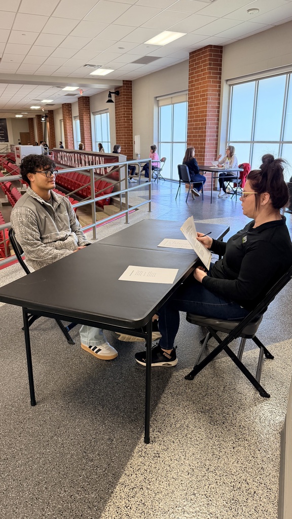 students interviewing