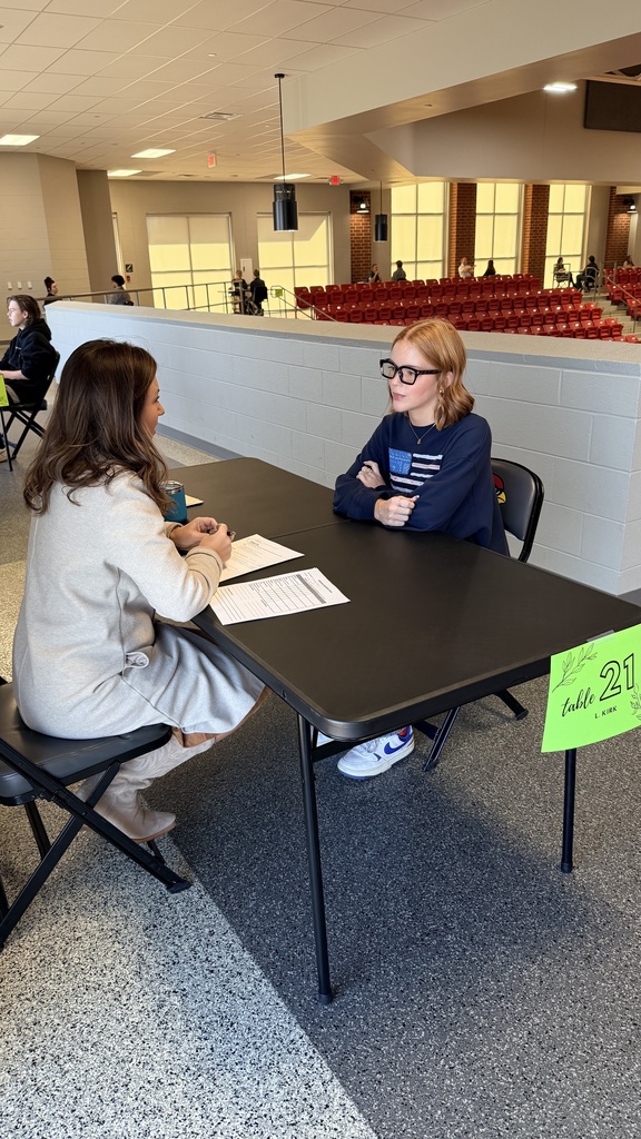 students interviewing