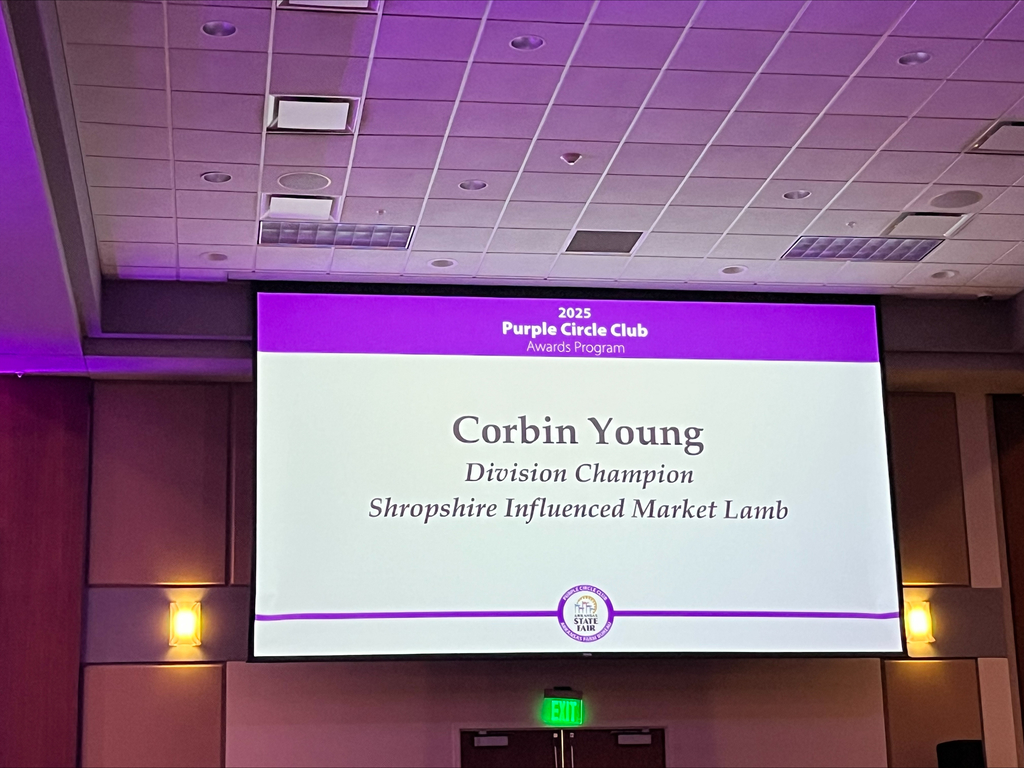 Screen with Corbin Young award