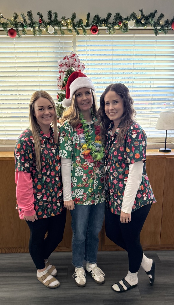 Staff during Hawaiian day
