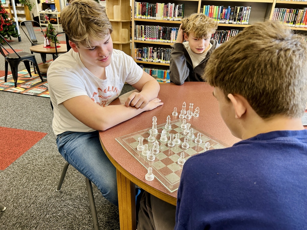 Students playing chess at Reward Day