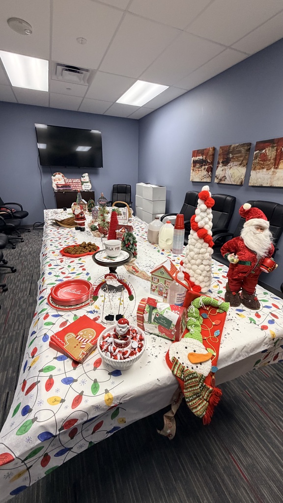 decor and cookies on table