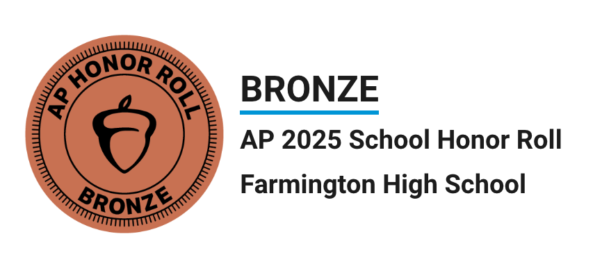 picture of a bronze medal that says AP Honor ROll Bronze