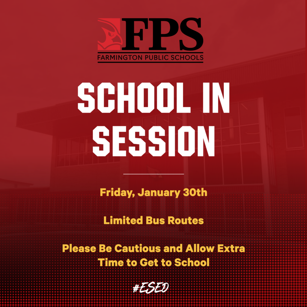 School in Session Tomorrow