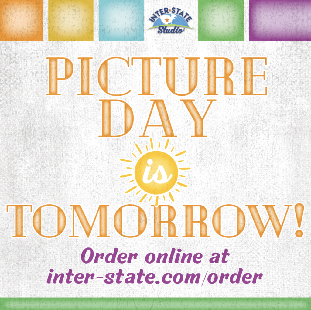 Picture day is tomorrow graphic