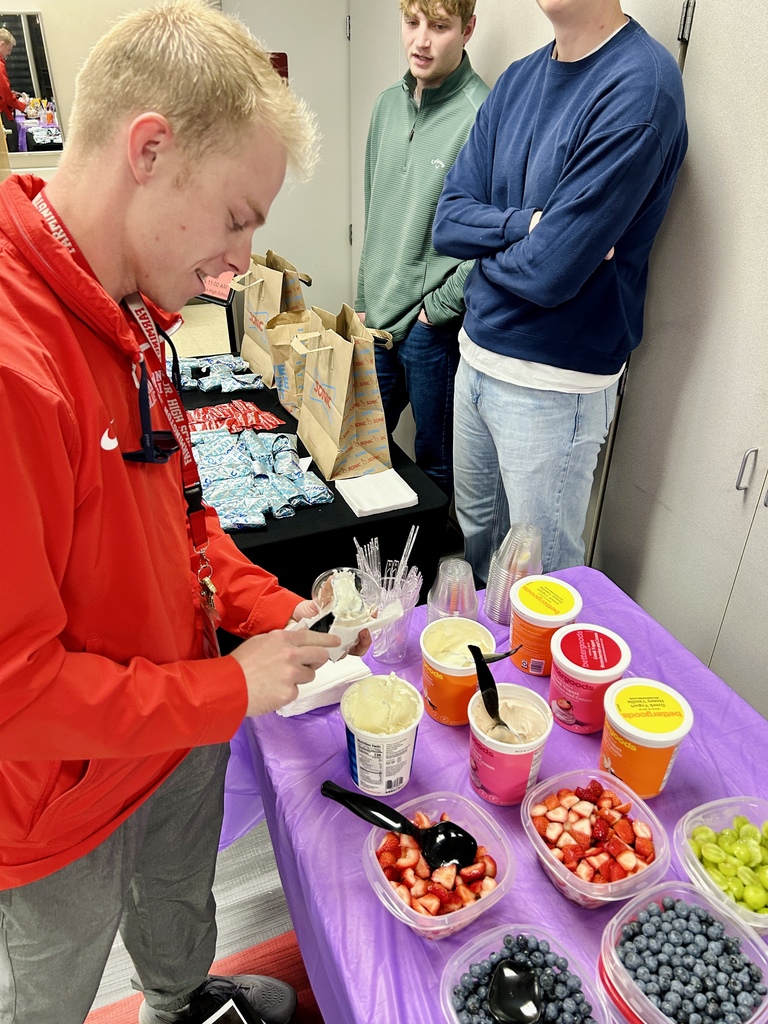 Teacher getting yogurt