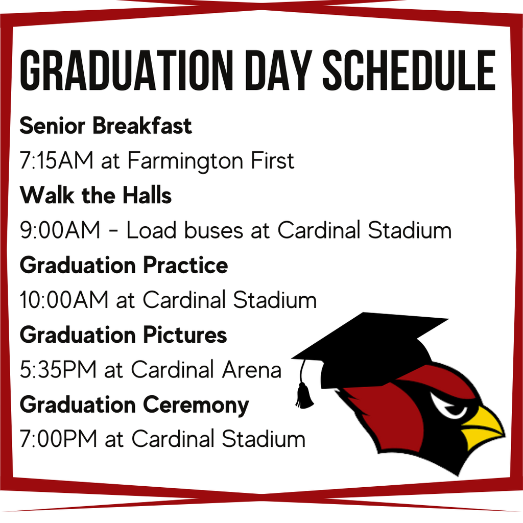 graphic of events & times