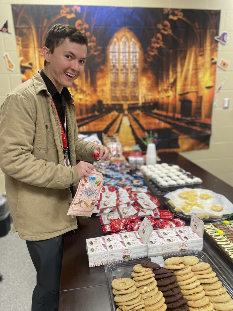 teacher with candy bar