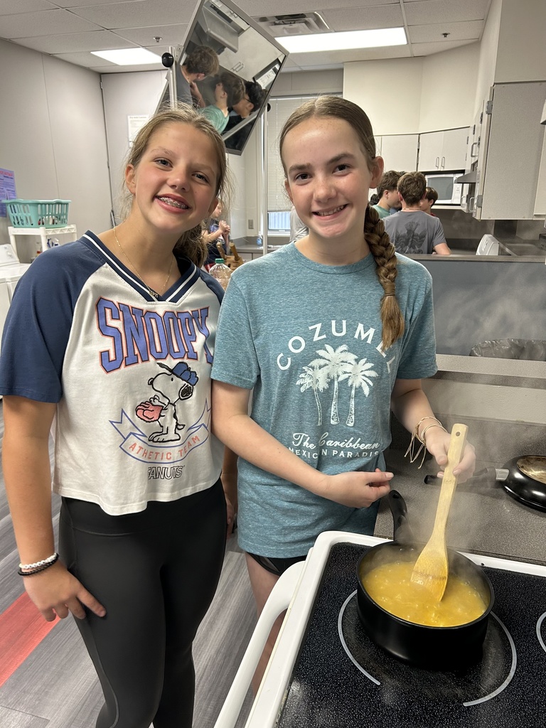Students cooking Steven Special in FACS