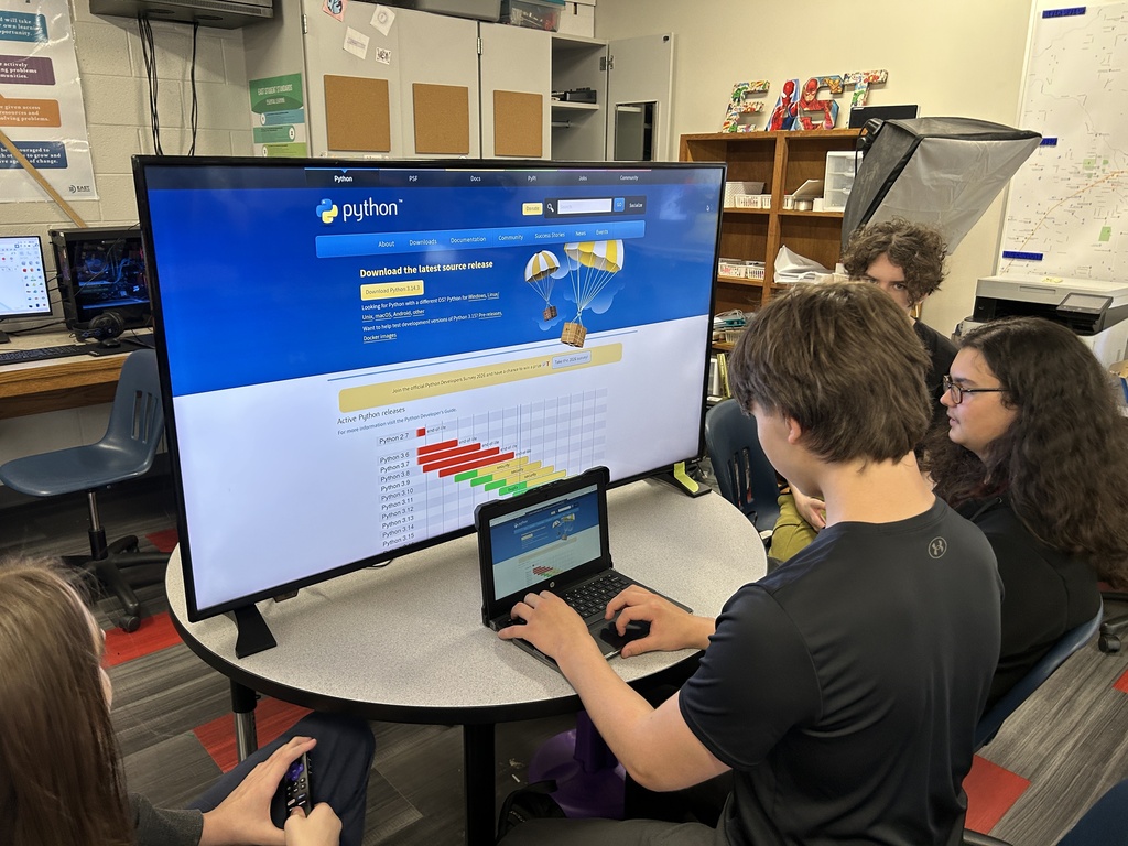 Students coding in EAST