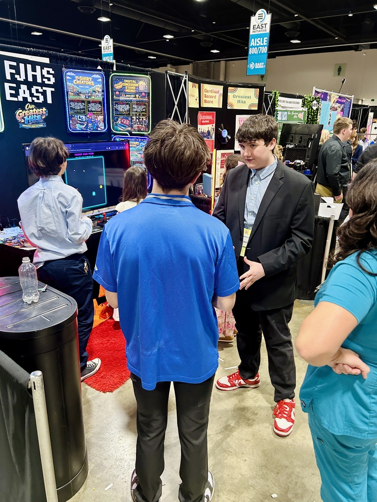 presenting to students at EASTCON
