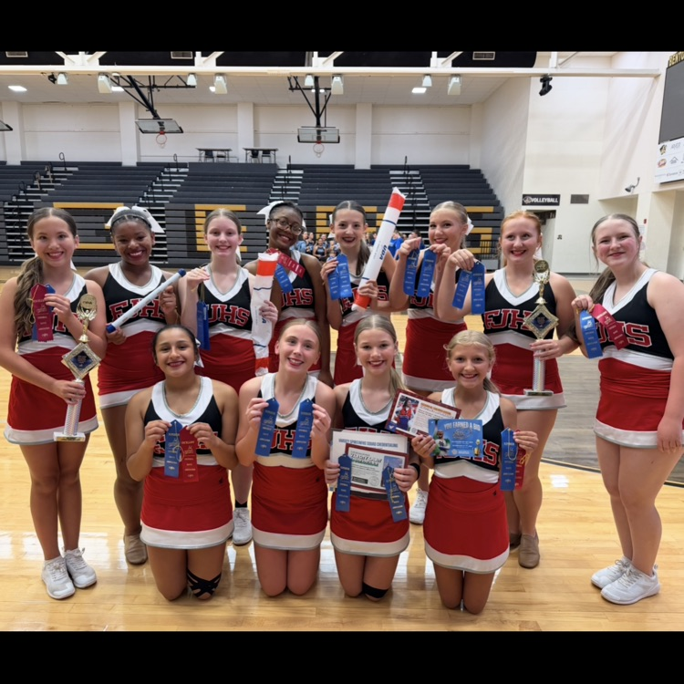 dance team members posing 