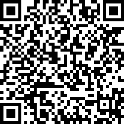A black and white pattern with squares and dots, resembling a QR code, is displayed on a white background.