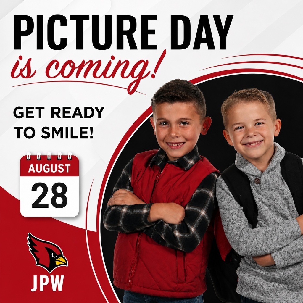 Two boys stand side by side, smiling and posing. One wears a red vest; the other has a gray hoodie and backpack.